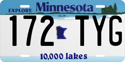 MN license plate 172TYG