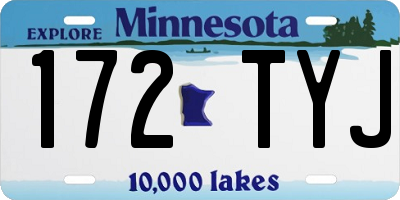 MN license plate 172TYJ