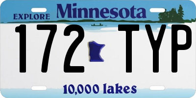 MN license plate 172TYP