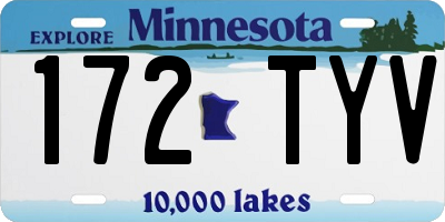 MN license plate 172TYV
