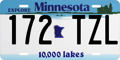 MN license plate 172TZL