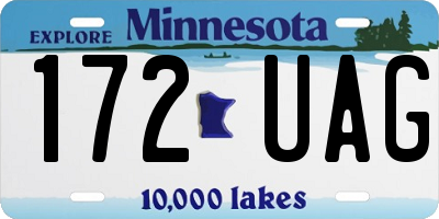 MN license plate 172UAG