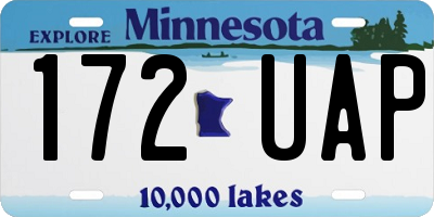 MN license plate 172UAP