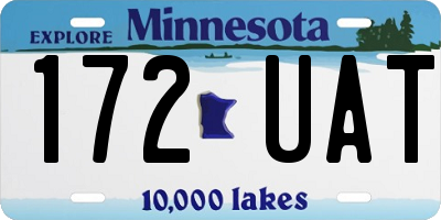 MN license plate 172UAT