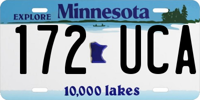 MN license plate 172UCA