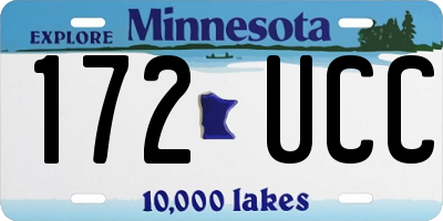 MN license plate 172UCC