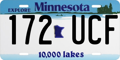 MN license plate 172UCF