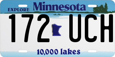 MN license plate 172UCH