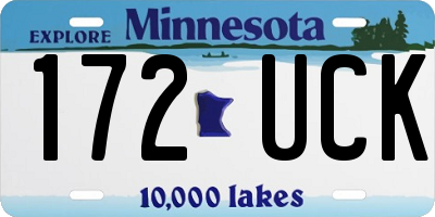 MN license plate 172UCK