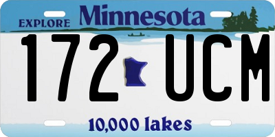 MN license plate 172UCM