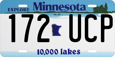 MN license plate 172UCP