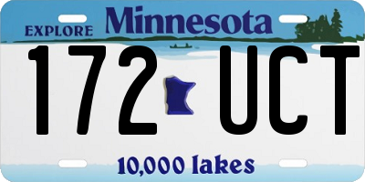 MN license plate 172UCT