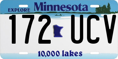 MN license plate 172UCV