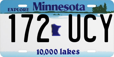 MN license plate 172UCY