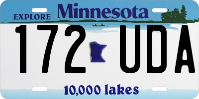 MN license plate 172UDA