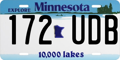 MN license plate 172UDB