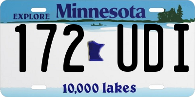 MN license plate 172UDI