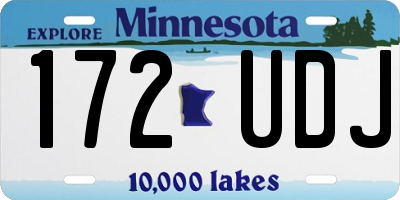 MN license plate 172UDJ