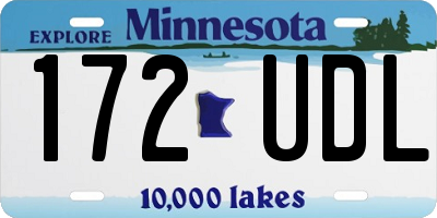 MN license plate 172UDL