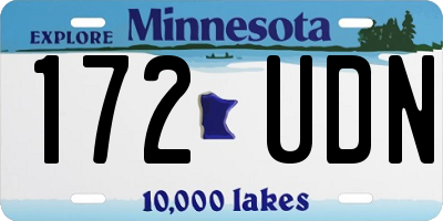 MN license plate 172UDN