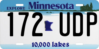 MN license plate 172UDP