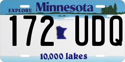 MN license plate 172UDQ