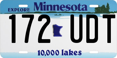 MN license plate 172UDT