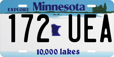 MN license plate 172UEA