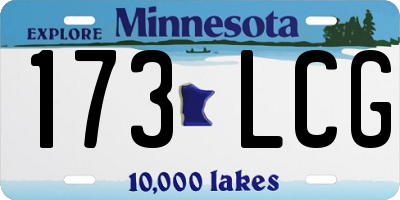 MN license plate 173LCG