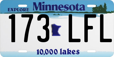 MN license plate 173LFL