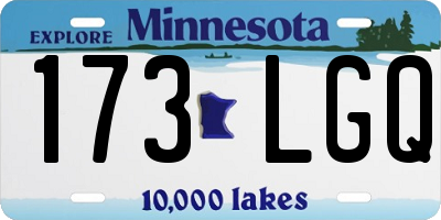 MN license plate 173LGQ