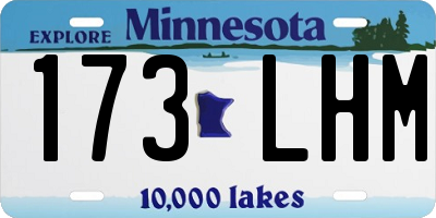 MN license plate 173LHM