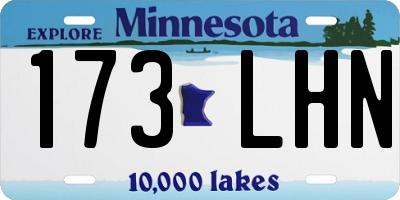 MN license plate 173LHN