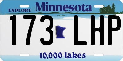 MN license plate 173LHP