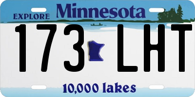 MN license plate 173LHT