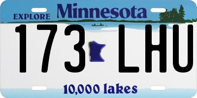 MN license plate 173LHU