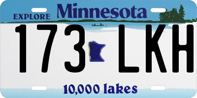 MN license plate 173LKH