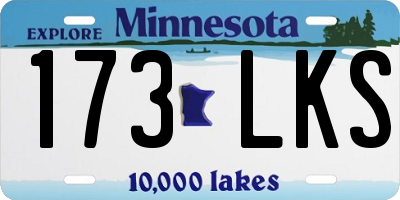 MN license plate 173LKS