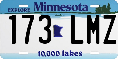 MN license plate 173LMZ