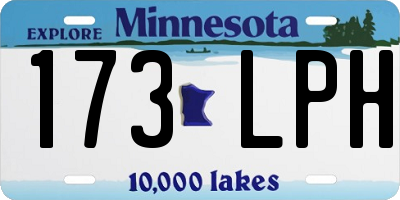 MN license plate 173LPH