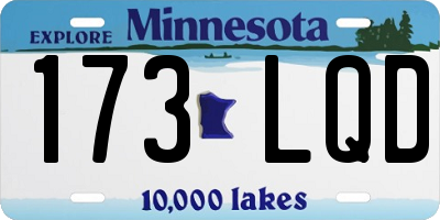 MN license plate 173LQD