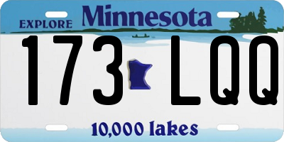 MN license plate 173LQQ