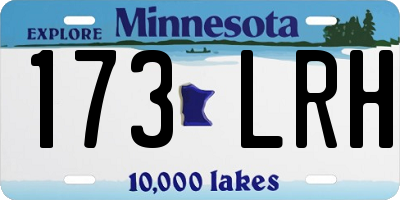 MN license plate 173LRH