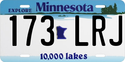 MN license plate 173LRJ