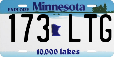 MN license plate 173LTG