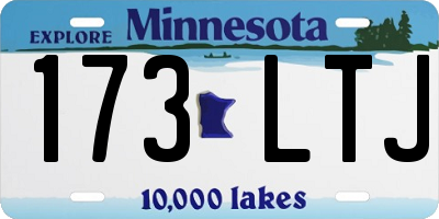 MN license plate 173LTJ