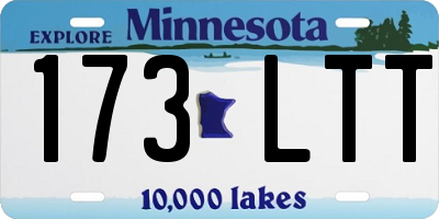 MN license plate 173LTT