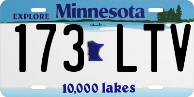 MN license plate 173LTV
