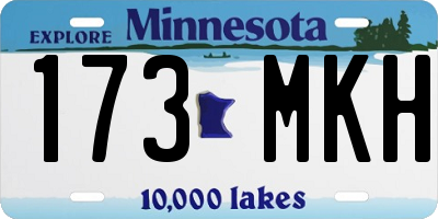 MN license plate 173MKH