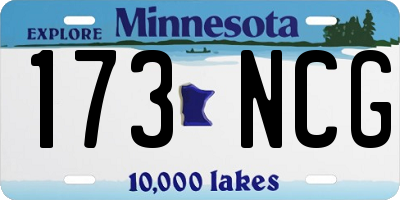 MN license plate 173NCG